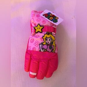 Peach Princess Pink Super Mario Gloves